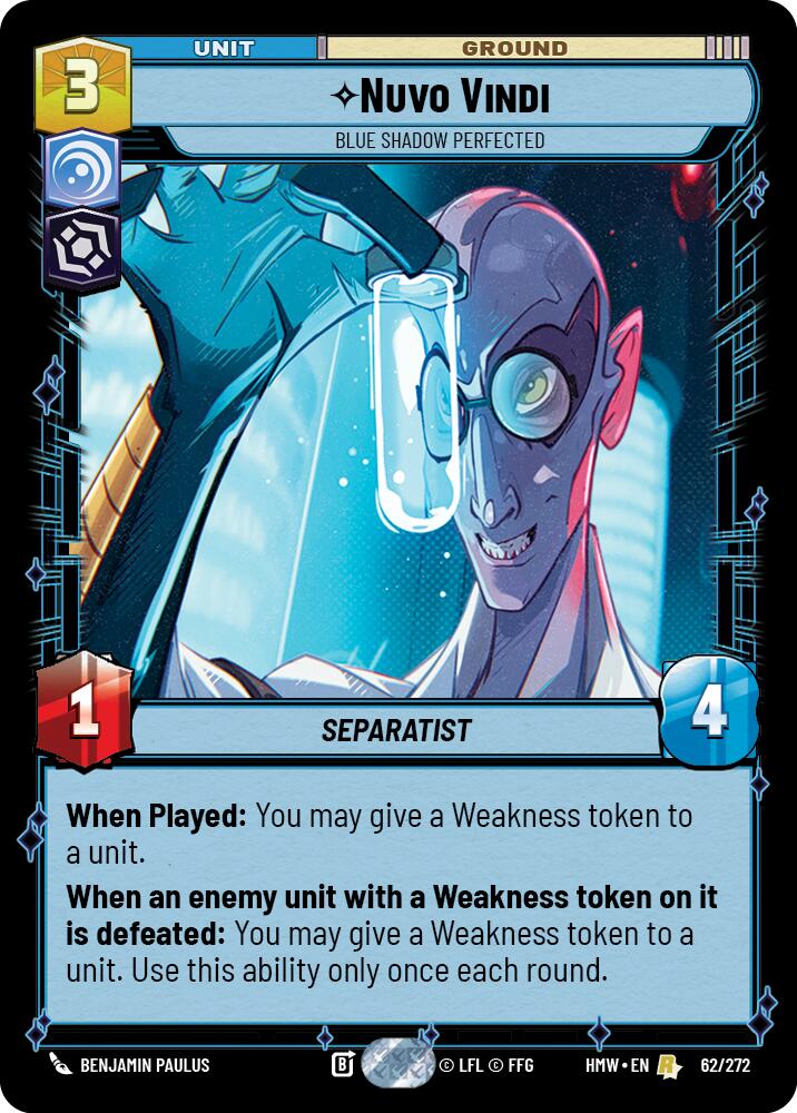 Nuvo Vindi - Blue Shadow Perfected (62/272) (62/272) [Homeworlds] | Cards and Coasters CA