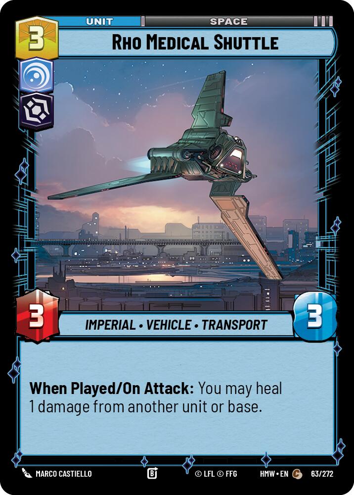 Rho Medical Shuttle (63/272) (63/272) [Homeworlds] | Cards and Coasters CA