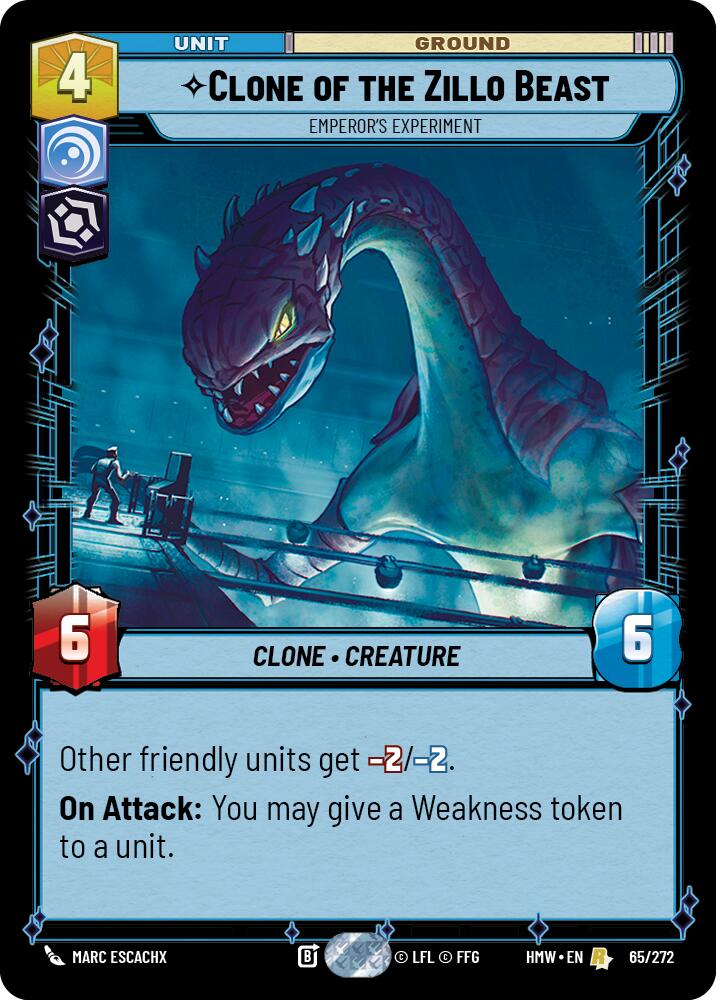 Clone of the Zillo Beast - Emperor's Experiment (65/272) (65/272) [Homeworlds] | Cards and Coasters CA