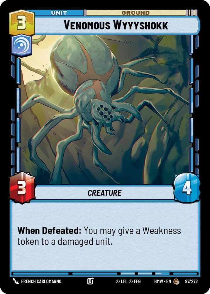 Venomous Wyyyshokk (87/272) (87/272) [Homeworlds] | Cards and Coasters CA