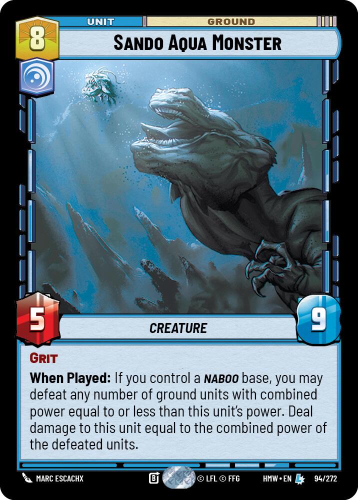 Sando Aqua Monster (94/272) (94/272) [Homeworlds] | Cards and Coasters CA