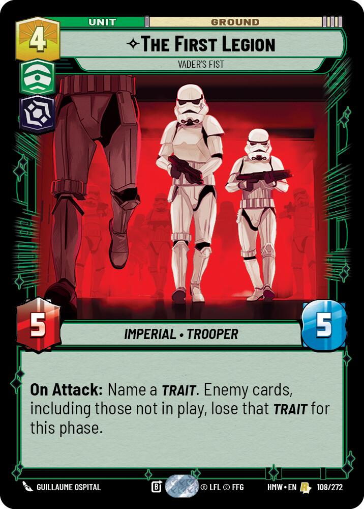 The First Legion - Vader's Fist (108/272) (108/272) [Homeworlds] | Cards and Coasters CA