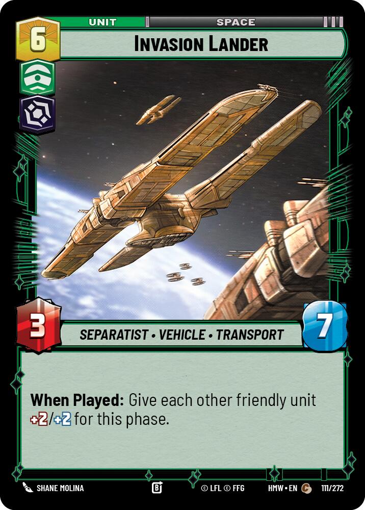 Invasion Lander (111/272) (111/272) [Homeworlds] | Cards and Coasters CA