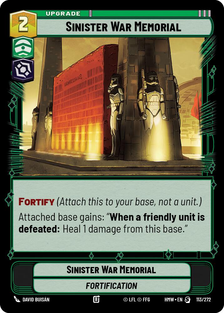 Sinister War Memorial (113/272) (113/272) [Homeworlds] | Cards and Coasters CA