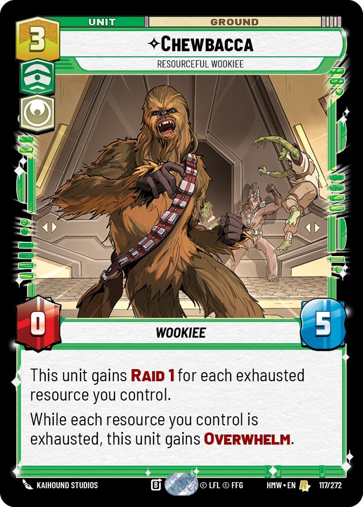 Chewbacca - Resourceful Wookiee (117/272) (117/272) [Homeworlds] | Cards and Coasters CA