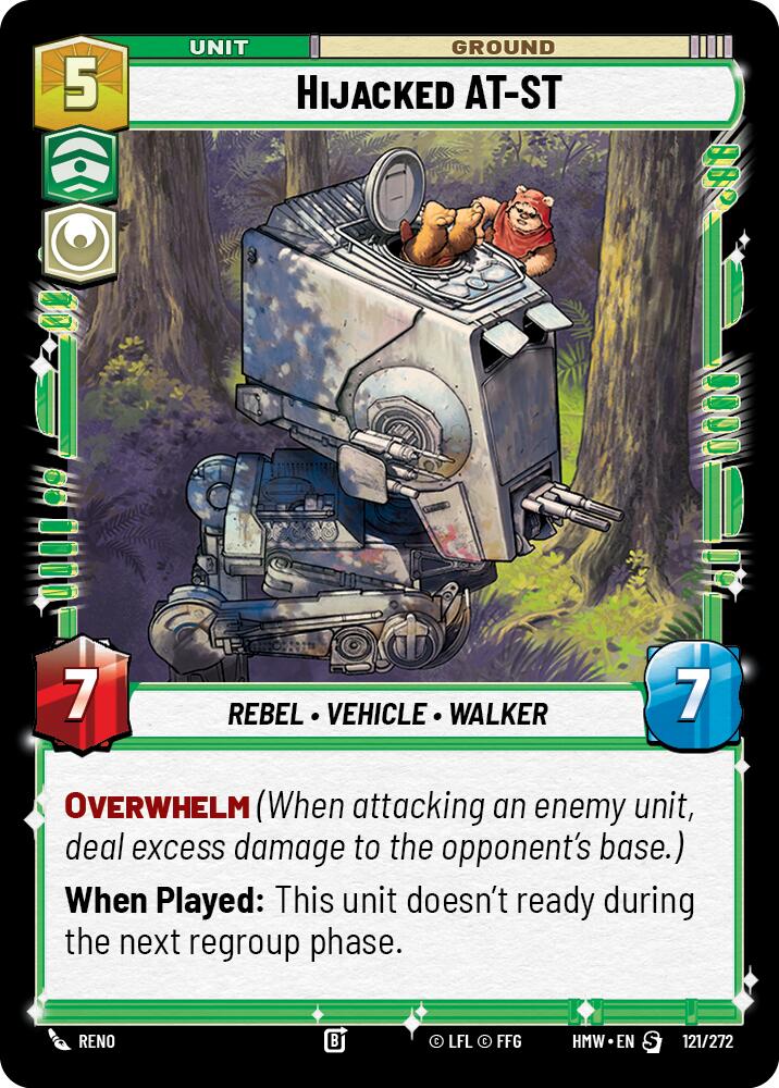 Hijacked AT-ST (121/272) (121/272) [Homeworlds] | Cards and Coasters CA