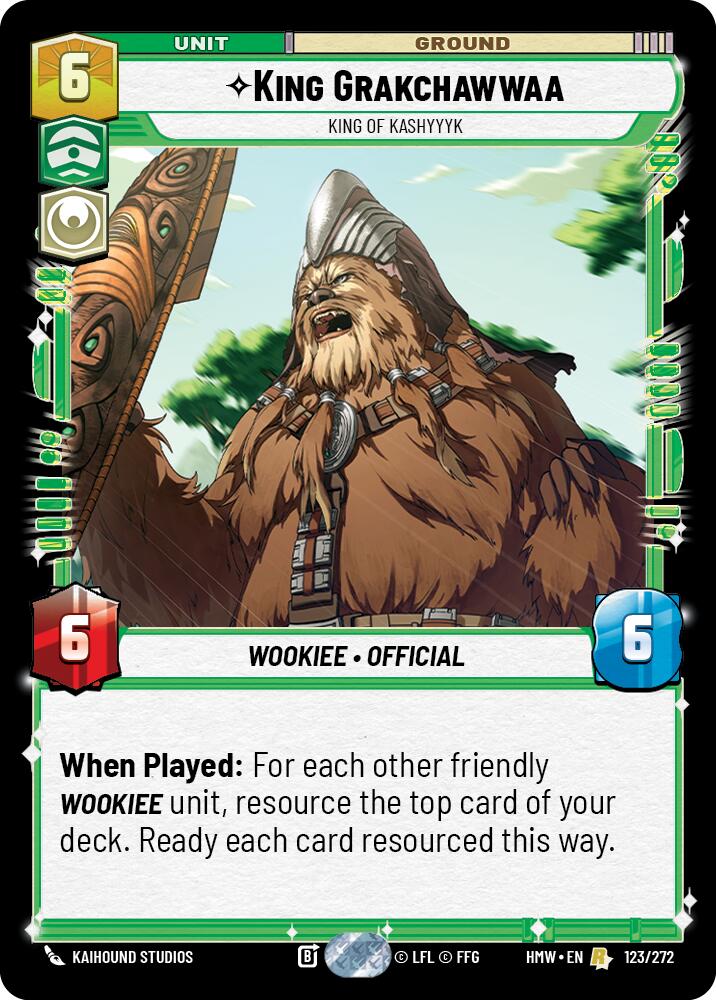 King Grakchawwaa - King of Kashyyyk (123/272) (123/272) [Homeworlds] | Cards and Coasters CA