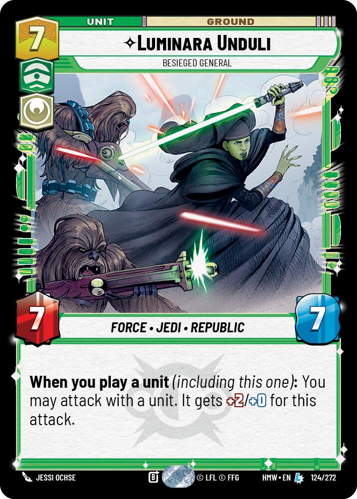Luminara Unduli - Besieged General (124/272) (124/272) [Homeworlds] | Cards and Coasters CA