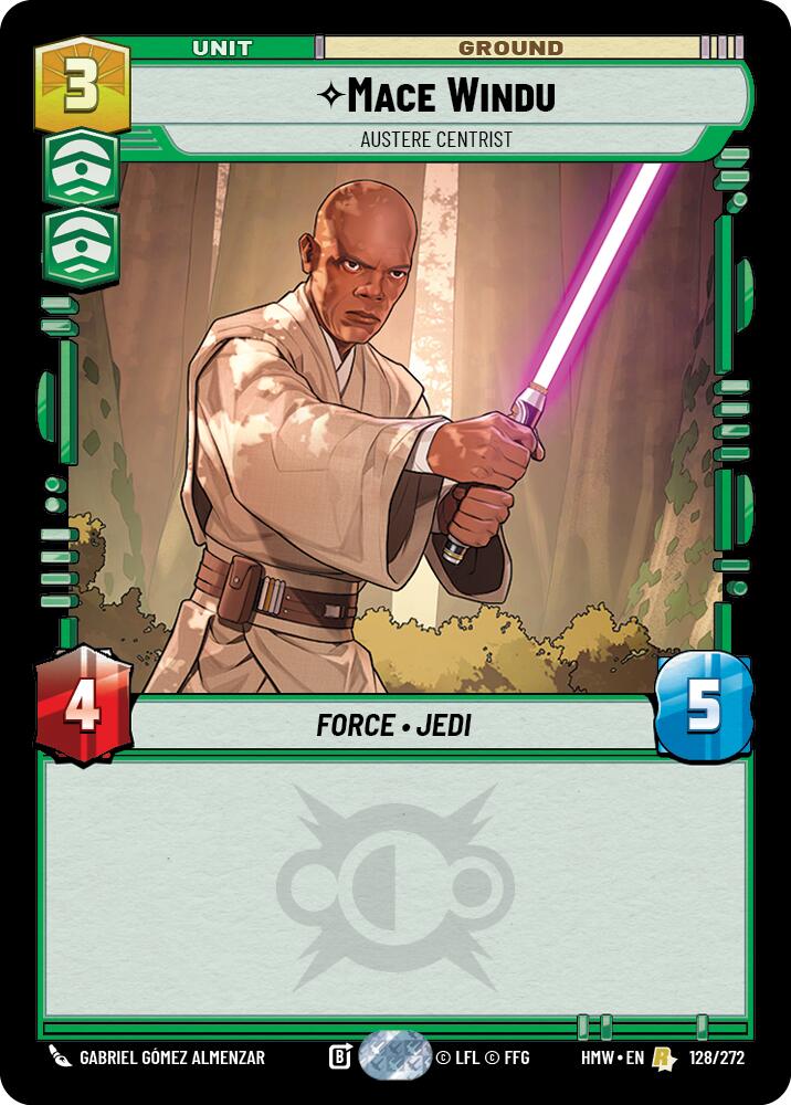 Mace Windu - Austere Centrist (128/272) (128/272) [Homeworlds] | Cards and Coasters CA