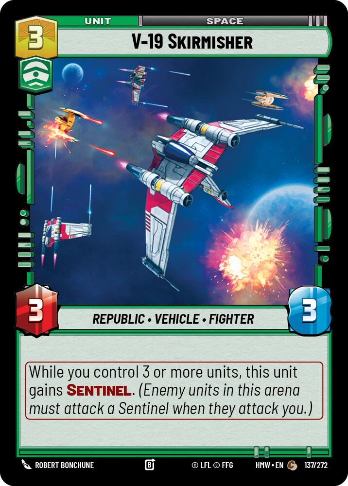 V-19 Skirmisher (137/272) (137/272) [Homeworlds] | Cards and Coasters CA