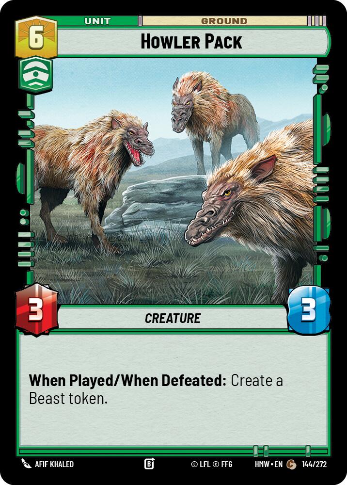 Howler Pack (144/272) (144/272) [Homeworlds] | Cards and Coasters CA