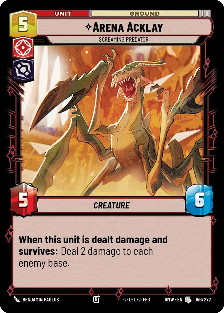 Arena Acklay - Screaming Predator (156/272) (156/272) [Homeworlds] | Cards and Coasters CA