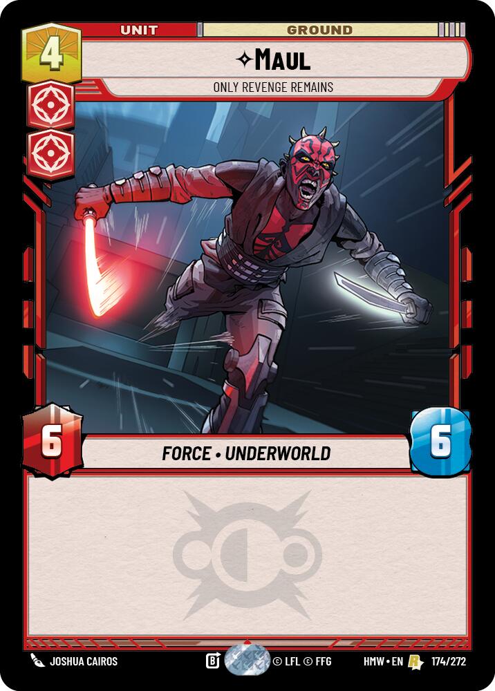 Maul - Only Revenge Remains (174/272) (174/272) [Homeworlds] | Cards and Coasters CA