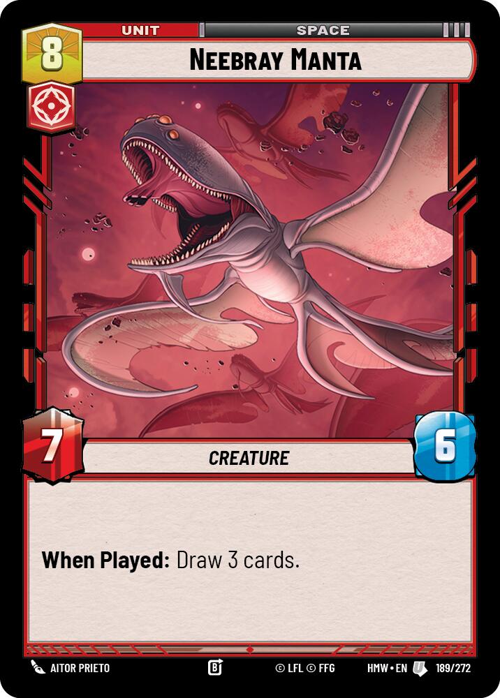 Neebray Manta (189/272) (189/272) [Homeworlds] | Cards and Coasters CA