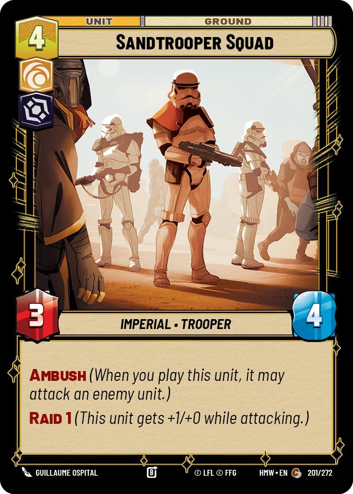 Sandtrooper Squad (201/272) (201/272) [Homeworlds] | Cards and Coasters CA