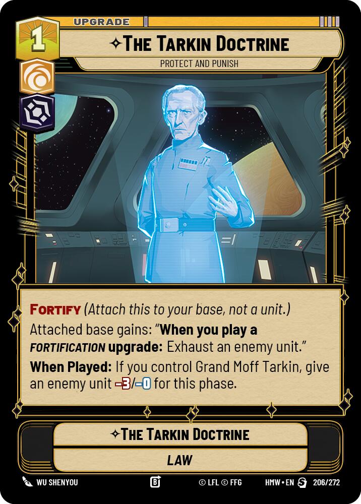 The Tarkin Doctrine - Protect and Punish (206/272) (206/272) [Homeworlds] | Cards and Coasters CA