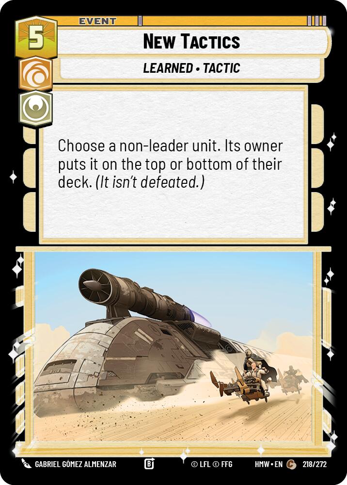 New Tactics (218/272) (218/272) [Homeworlds] | Cards and Coasters CA