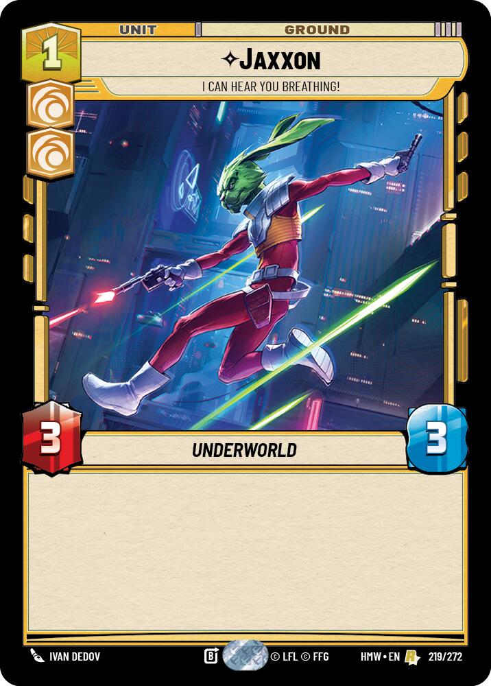 Jaxxon - I Can Hear You Breathing! (219/272) (219/272) [Homeworlds] | Cards and Coasters CA