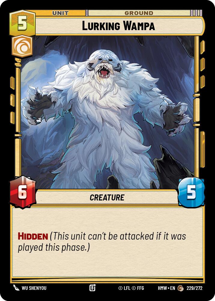 Lurking Wampa (229/272) (229/272) [Homeworlds] | Cards and Coasters CA