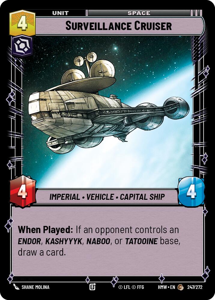 Surveillance Cruiser (247/272) (247/272) [Homeworlds] | Cards and Coasters CA