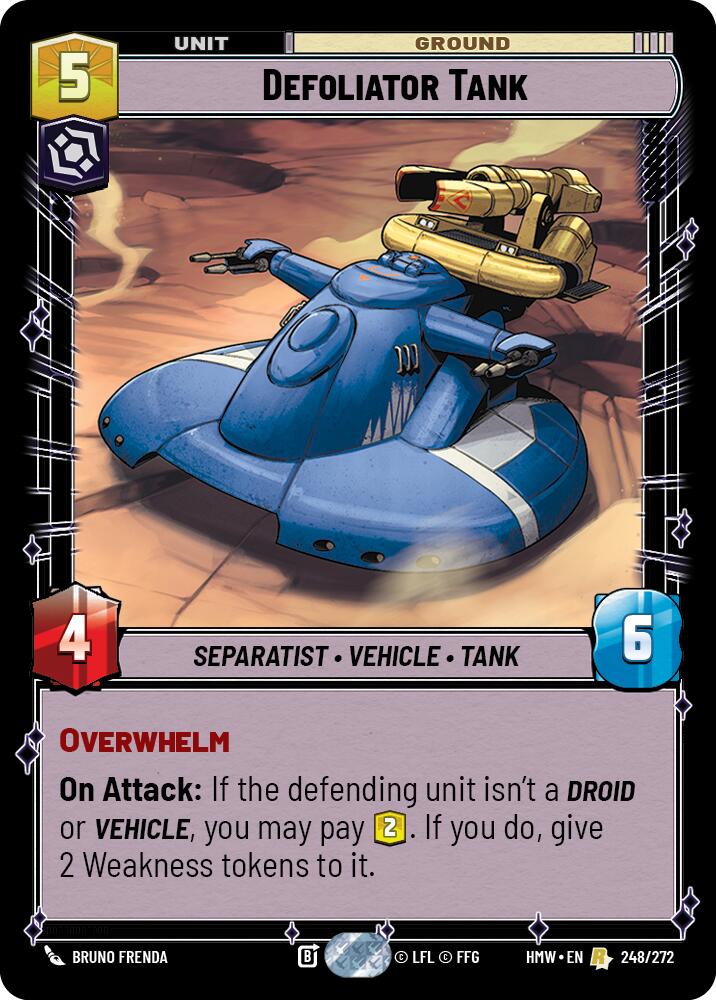Defoliator Tank (248/272) (248/272) [Homeworlds] | Cards and Coasters CA