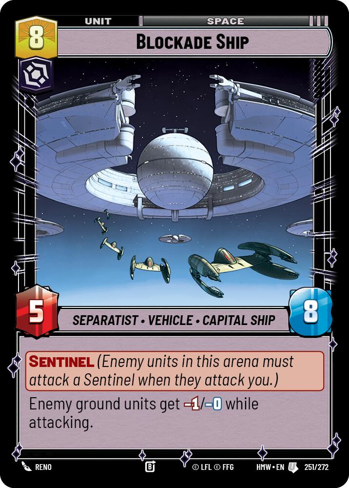 Blockade Ship (251/272) (251/272) [Homeworlds] | Cards and Coasters CA