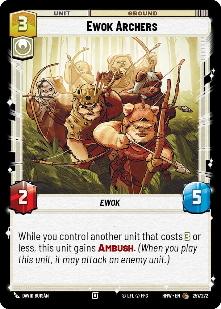 Ewok Archers (257/272) (257/272) [Homeworlds] | Cards and Coasters CA