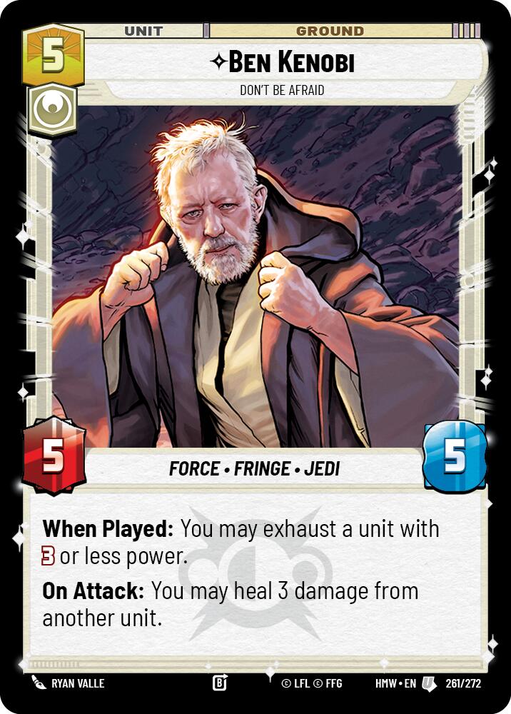 Ben Kenobi - Don't Be Afraid (261/272) (261/272) [Homeworlds] | Cards and Coasters CA