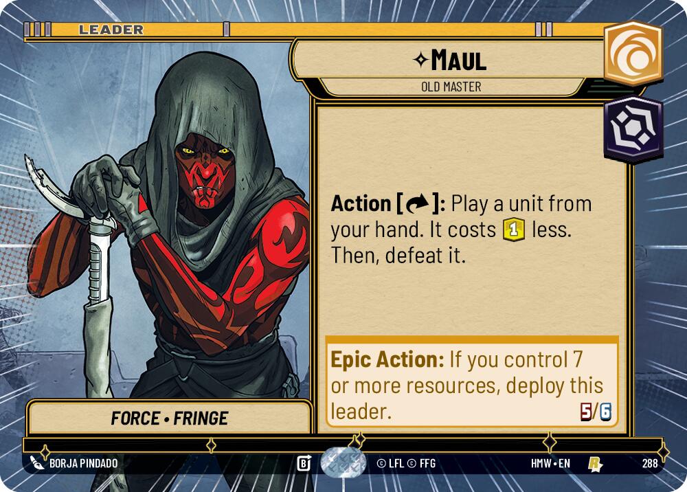 Maul - Old Master (288) (Hyperspace) (288) [Homeworlds] | Cards and Coasters CA