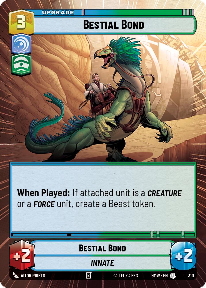 Bestial Bond (310) (Hyperspace) (310) [Homeworlds] | Cards and Coasters CA