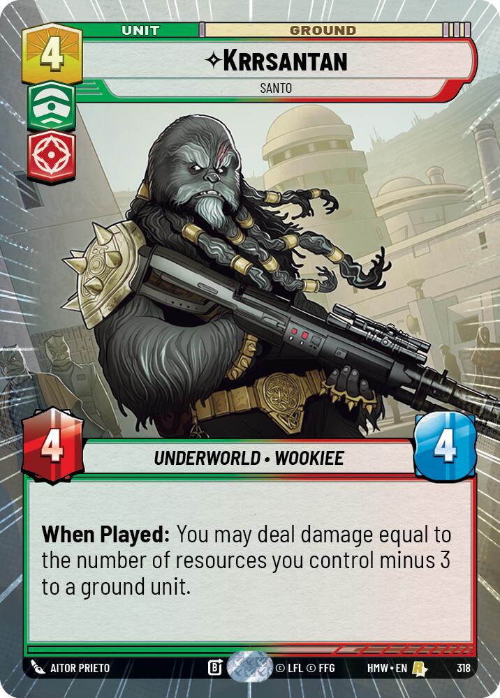 Krrsantan - Santo (318) (Hyperspace) (318) [Homeworlds] | Cards and Coasters CA