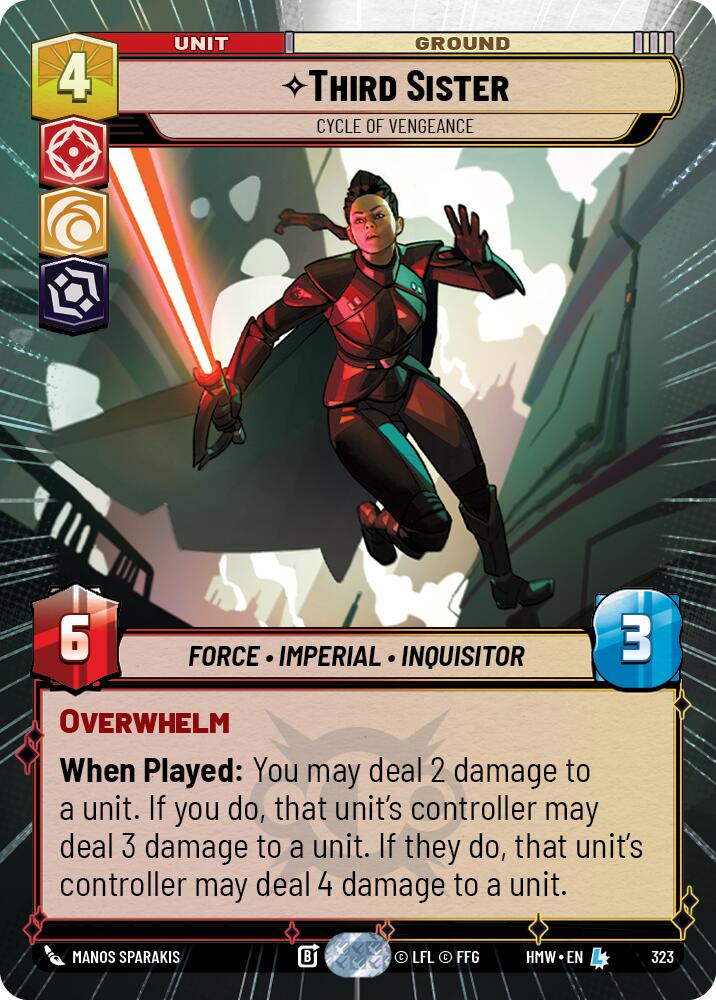 Third Sister - Cycle of Vengeance (323) (Hyperspace) (323) [Homeworlds] | Cards and Coasters CA