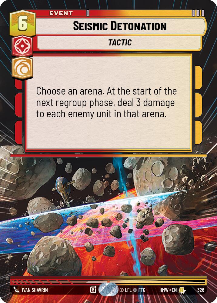 Seismic Detonation (326) (Hyperspace) (326) [Homeworlds] | Cards and Coasters CA