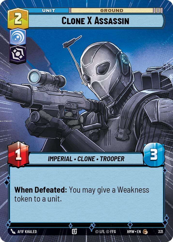 Clone X Assassin (331) (Hyperspace) (331) [Homeworlds] | Cards and Coasters CA