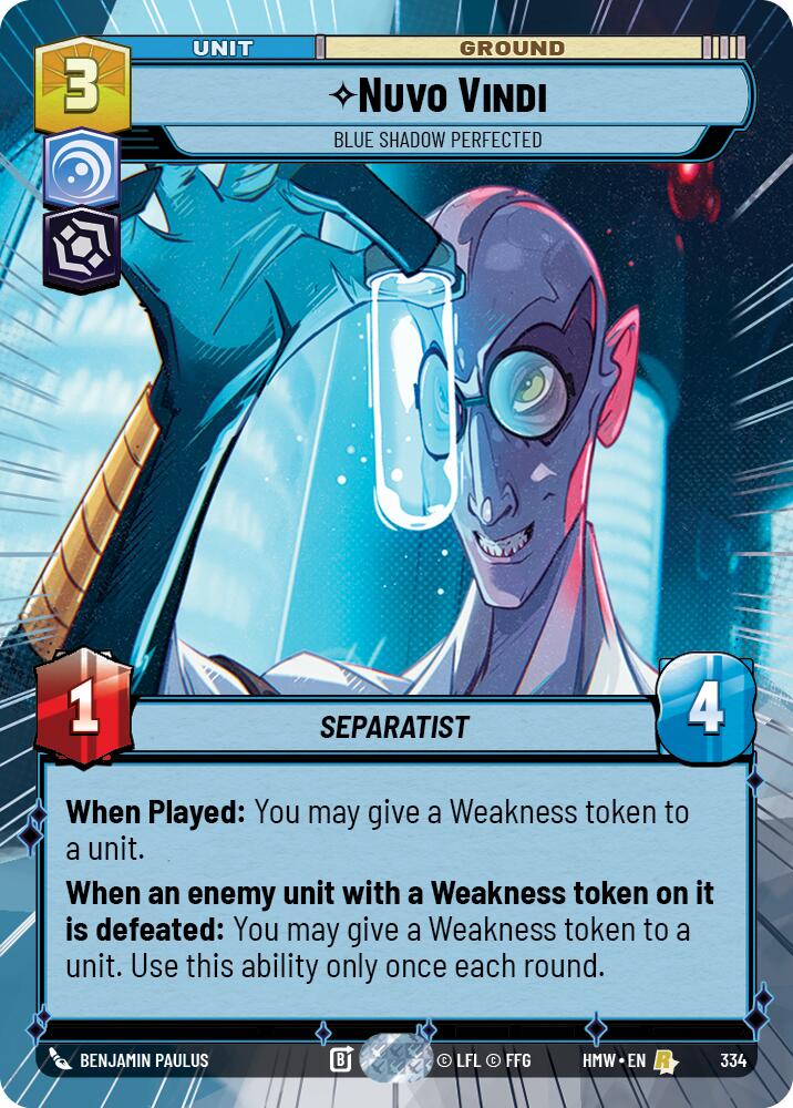Nuvo Vindi - Blue Shadow Perfected (334) (Hyperspace) (334) [Homeworlds] | Cards and Coasters CA
