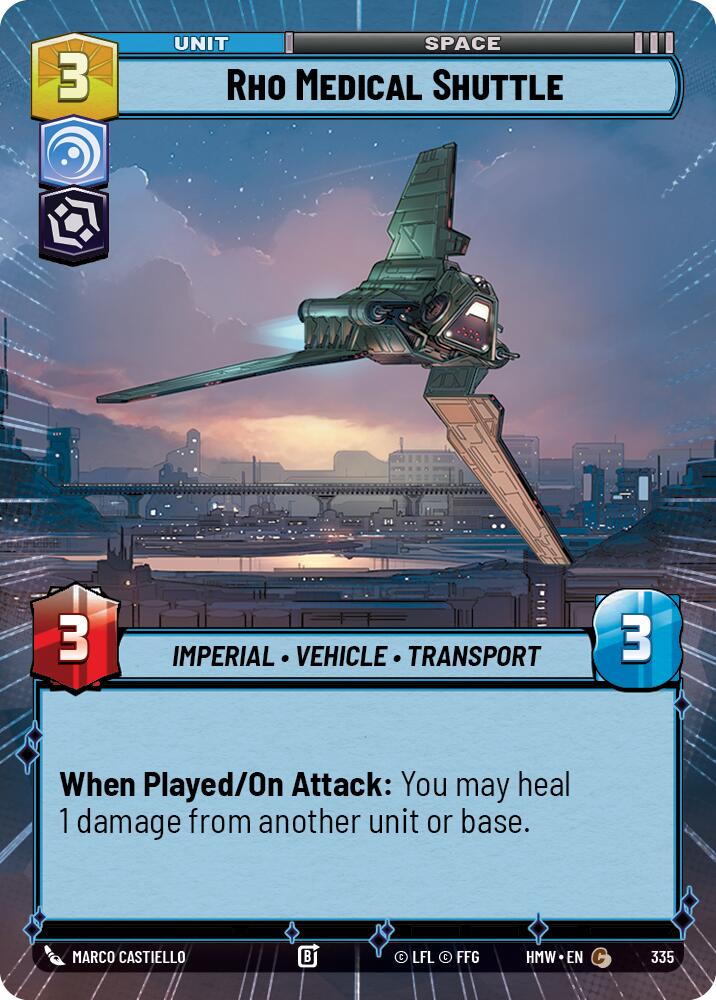 Rho Medical Shuttle (335) (Hyperspace) (335) [Homeworlds] | Cards and Coasters CA