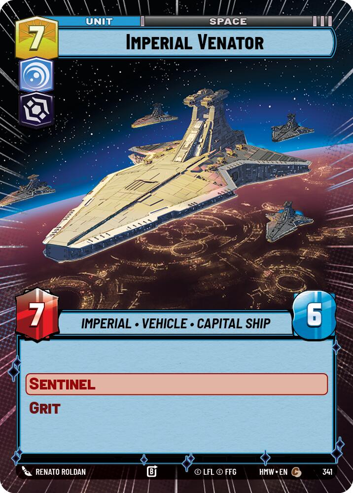 Imperial Venator (341) (Hyperspace) (341) [Homeworlds] | Cards and Coasters CA