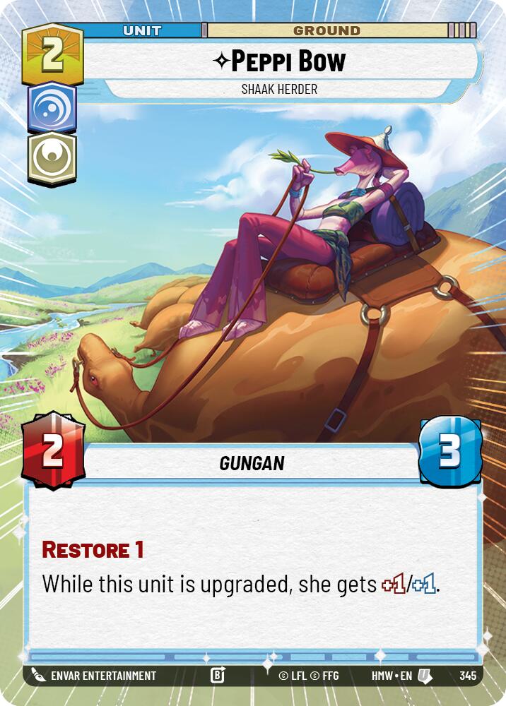 Peppi Bow - Shaak Herder (345) (Hyperspace) (345) [Homeworlds] | Cards and Coasters CA