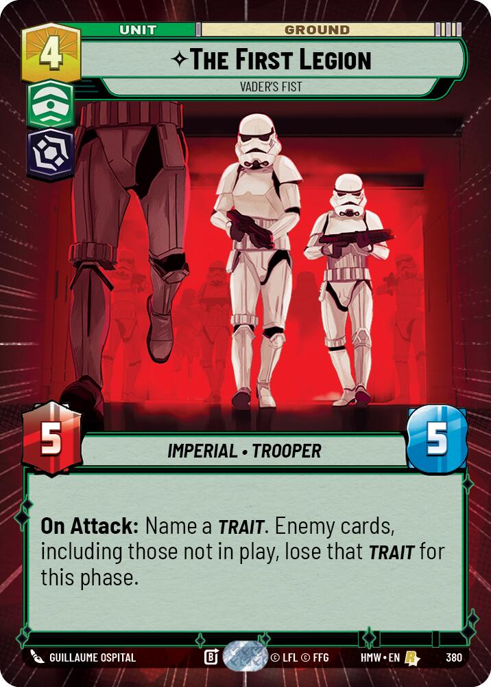The First Legion - Vader's Fist (380) (Hyperspace) (380) [Homeworlds] | Cards and Coasters CA