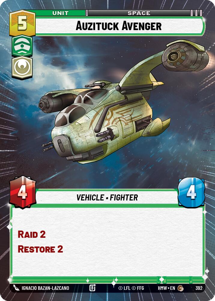 Auzituck Avenger (392) (Hyperspace) (392) [Homeworlds] | Cards and Coasters CA