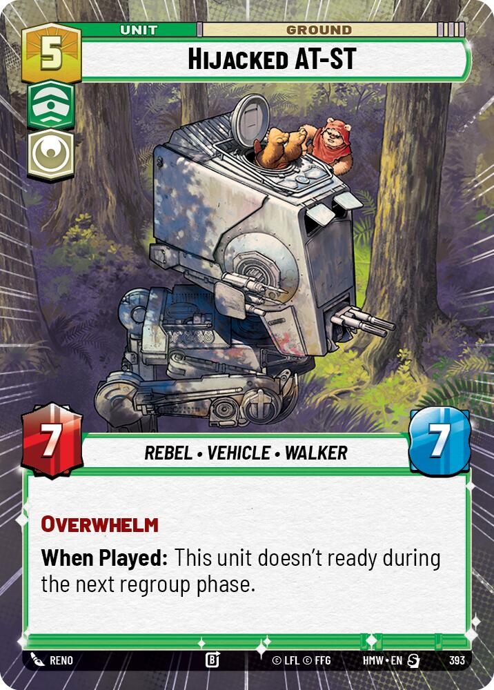 Hijacked AT-ST (393) (Hyperspace) (393) [Homeworlds] | Cards and Coasters CA