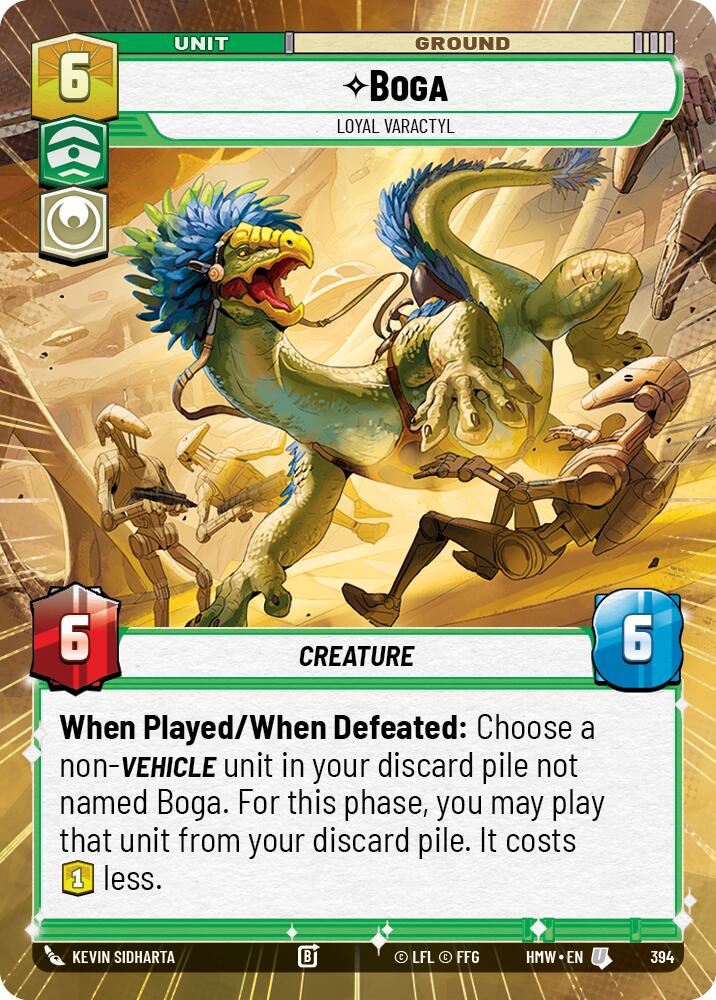 Boga - Loyal Varactyl (394) (Hyperspace) (394) [Homeworlds] | Cards and Coasters CA