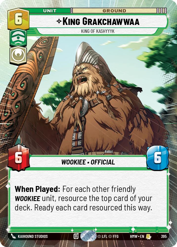 King Grakchawwaa - King of Kashyyyk (395) (Hyperspace) (395) [Homeworlds] | Cards and Coasters CA