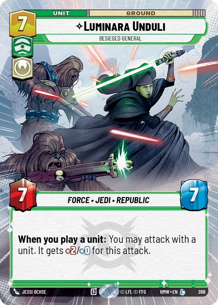 Luminara Unduli - Besieged General (396) (Hyperspace) (396) [Homeworlds] | Cards and Coasters CA