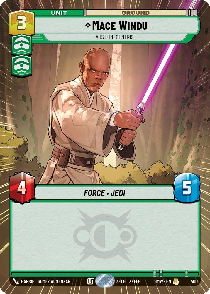 Mace Windu - Austere Centrist (400) (Hyperspace) (400) [Homeworlds] | Cards and Coasters CA