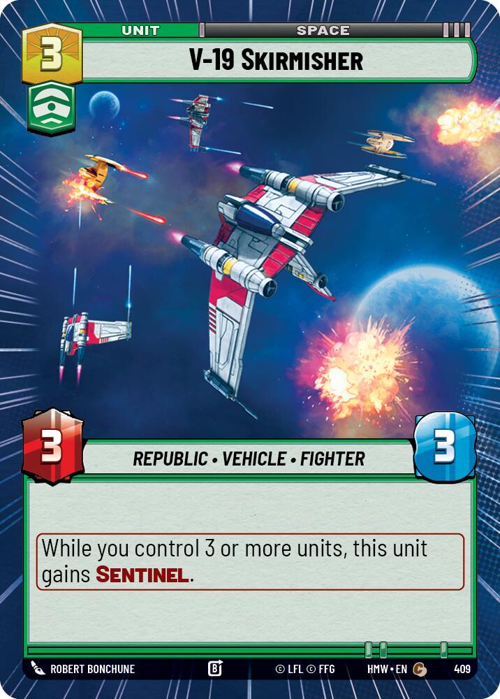 V-19 Skirmisher (409) (Hyperspace) (409) [Homeworlds] | Cards and Coasters CA
