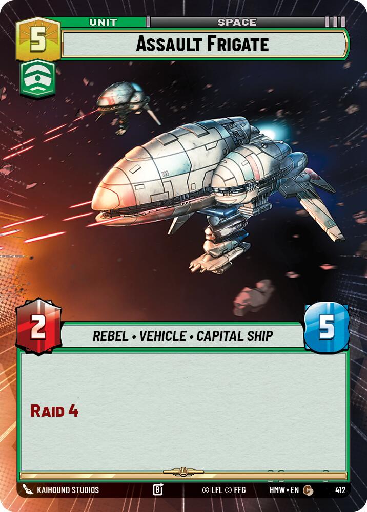 Assault Frigate (412) (Hyperspace) (412) [Homeworlds] | Cards and Coasters CA