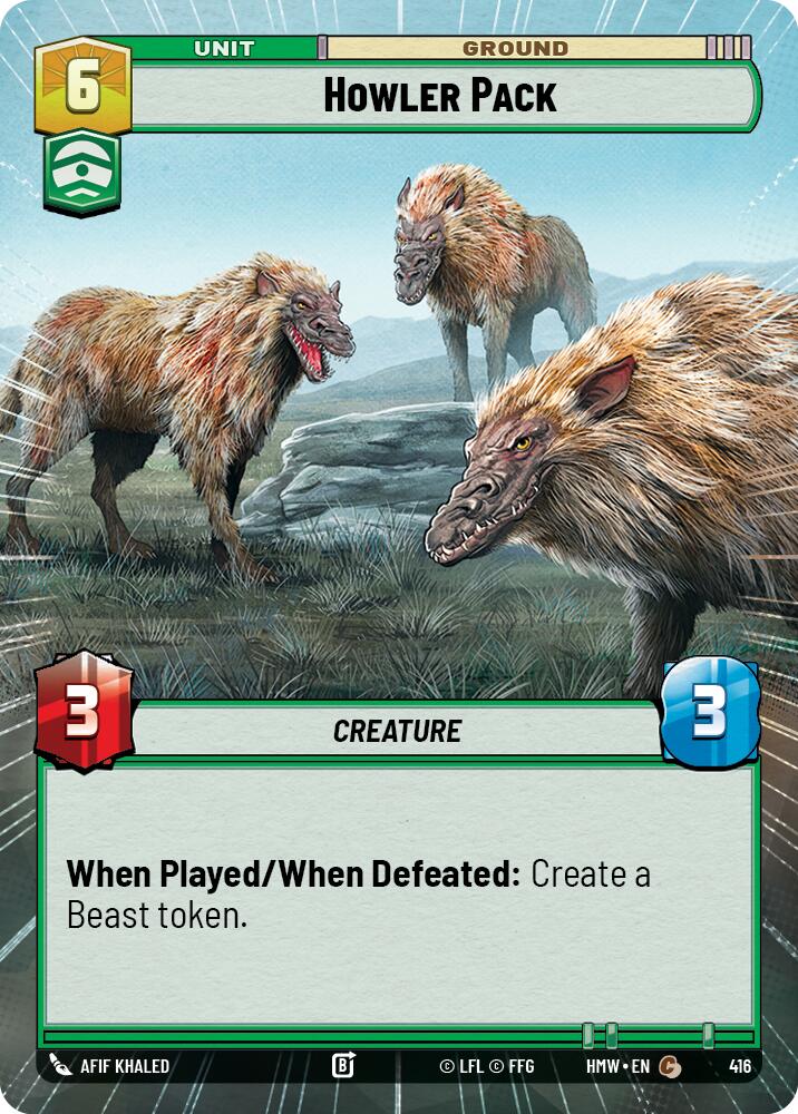 Howler Pack (416) (Hyperspace) (416) [Homeworlds] | Cards and Coasters CA