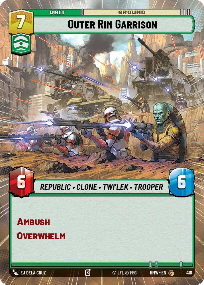 Outer Rim Garrison (418) (Hyperspace) (418) [Homeworlds] | Cards and Coasters CA