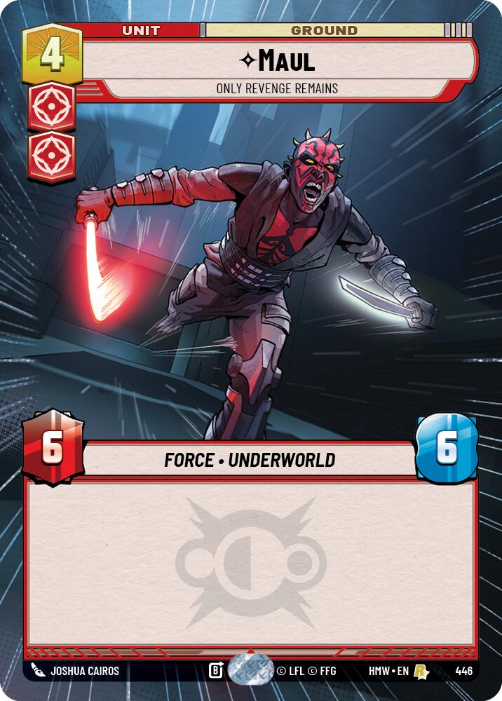 Maul - Only Revenge Remains (446) (Hyperspace) (446) [Homeworlds] | Cards and Coasters CA